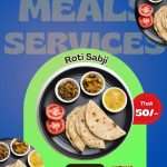 Roti & Sabji : 50/- ( this price only for monthly subscription )